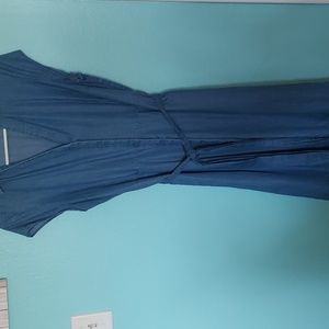 Cap sleeve,boden denim dress.
